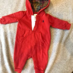 Ralph Lauren hooded baby one piece